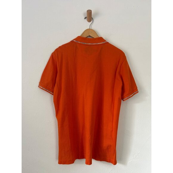 Robert Graham Men's Medium Orange Classic Polo Shirt Short Sleeve - Picture 6 of 11